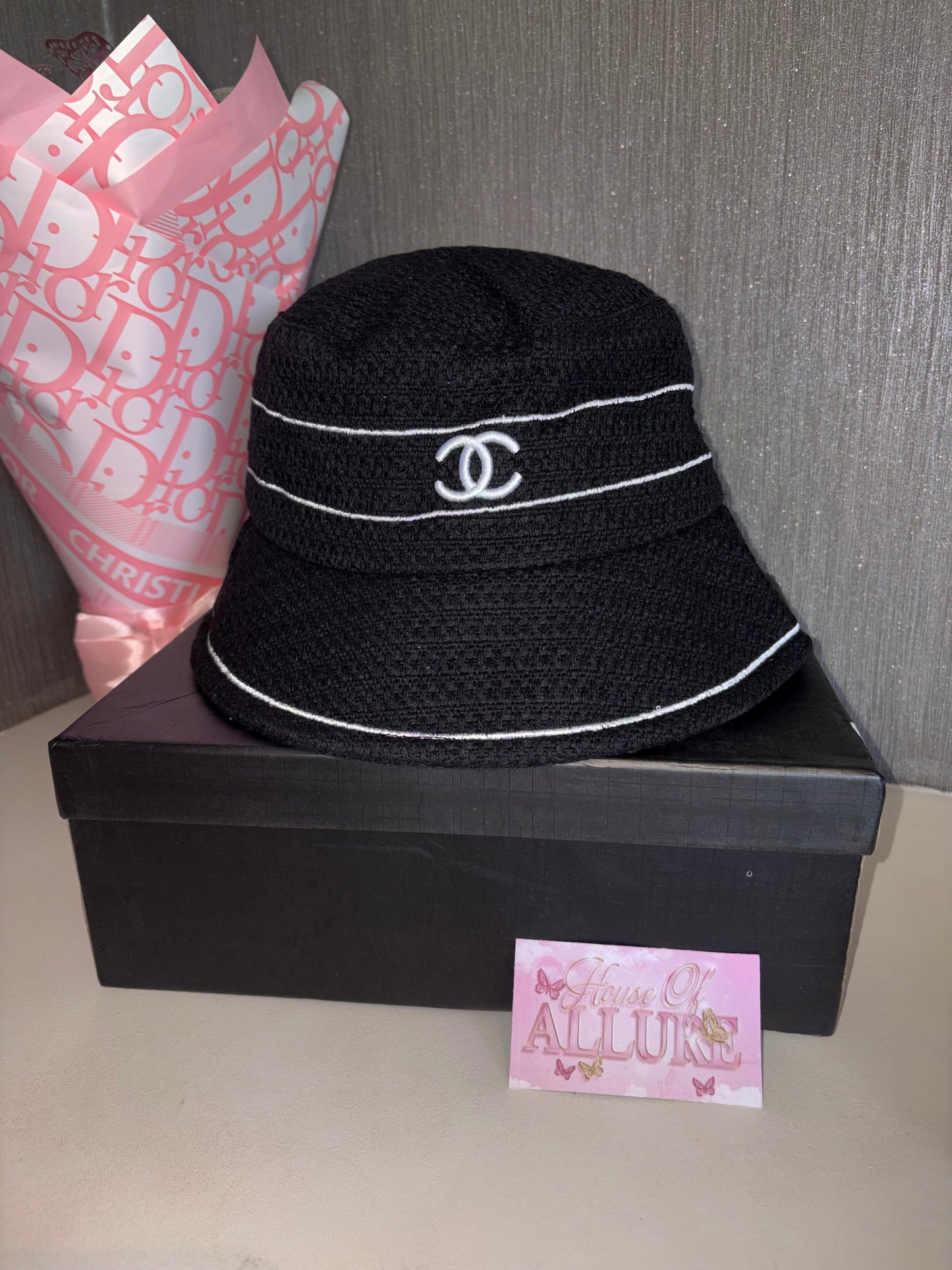 Black CC Bucket Hat (PRE ORDER)