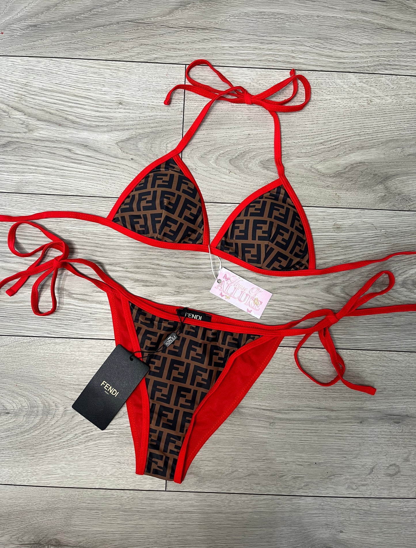 Red F Bikini