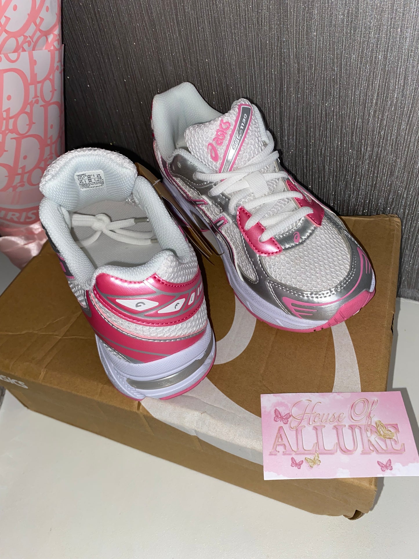 Pink and White A Trainers (PRE ORDER)
