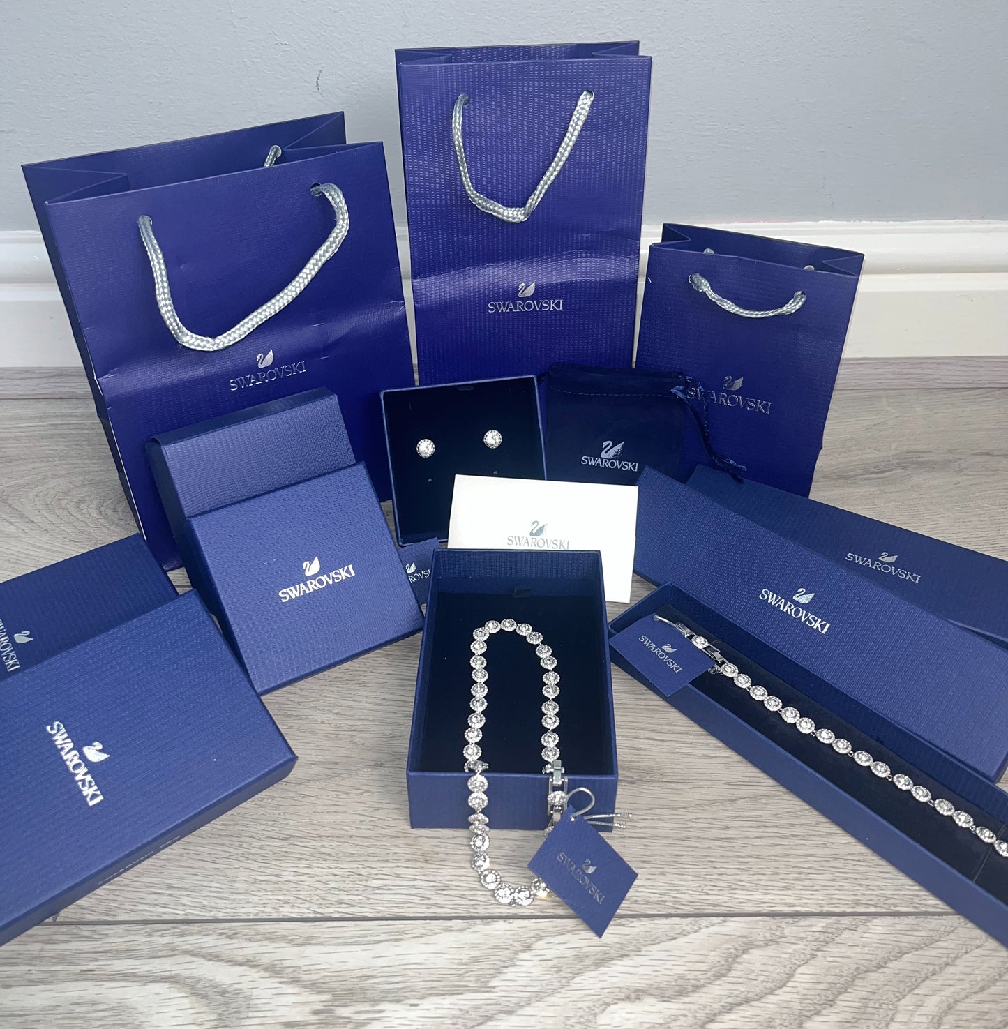 Silver Angelic Rhinestone Full Set (PRE ORDER)