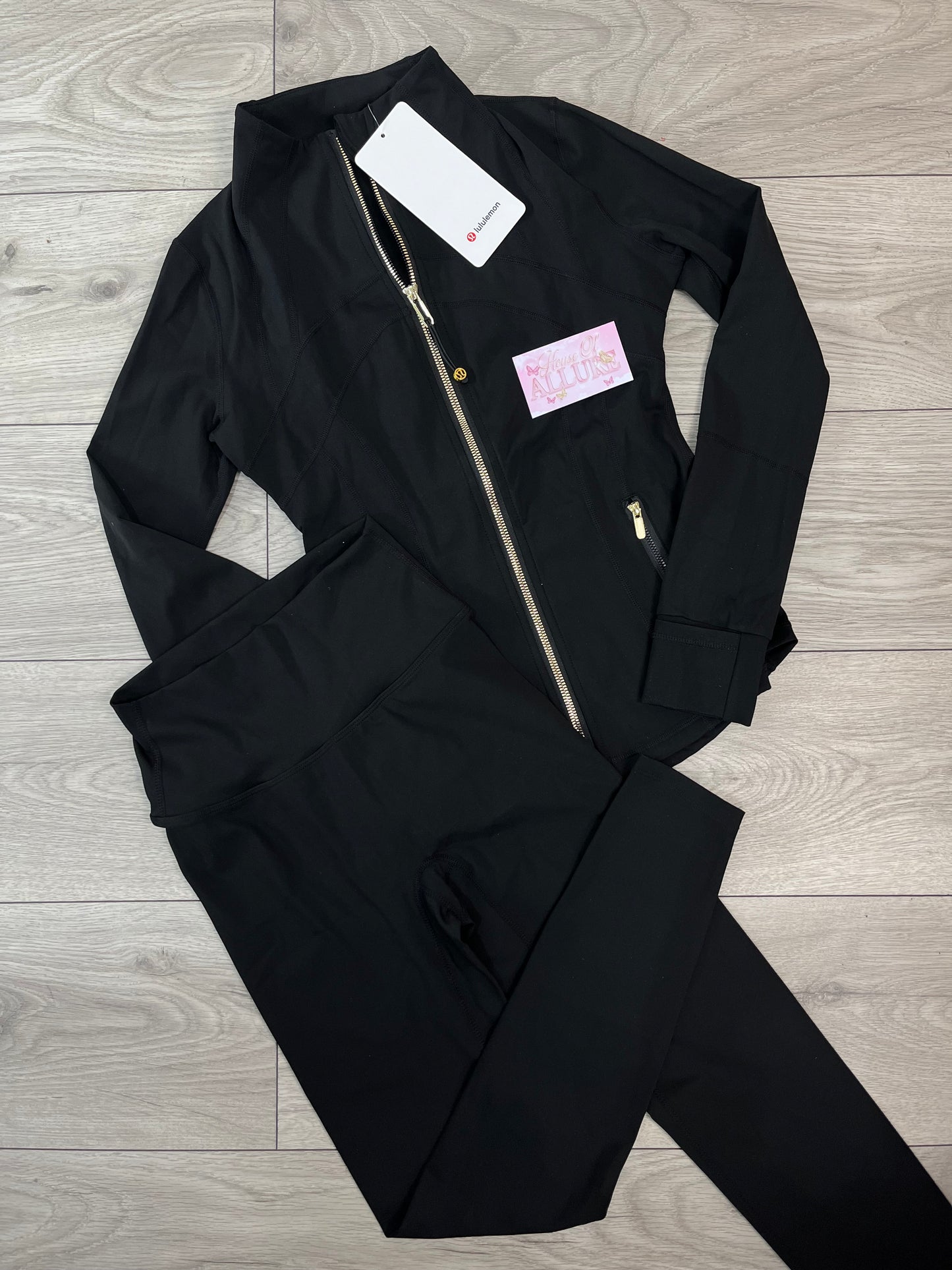 Black ‘LULU’ Leggings Set (Pre Order)