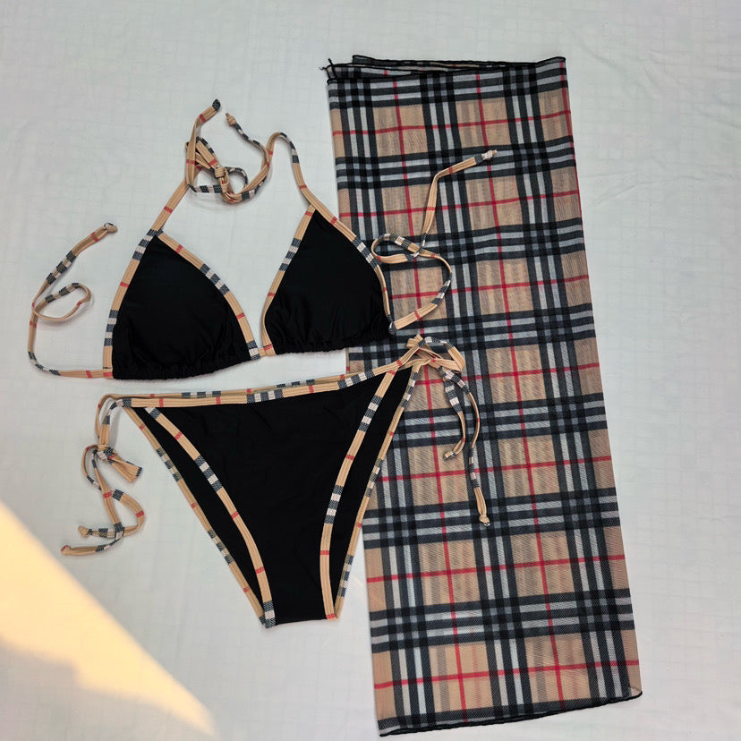 BB Black Three Piece Bikini Set (PRE ORDER)