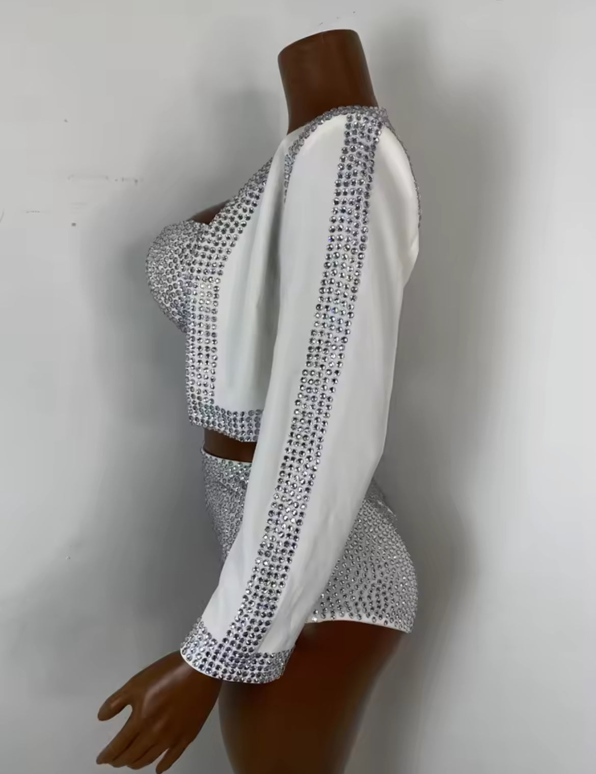 ‘VIVIENNE’ White Diamante Three Piece Set