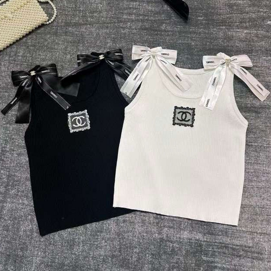 Ribbed CC Vest Top (PRE ORDER)