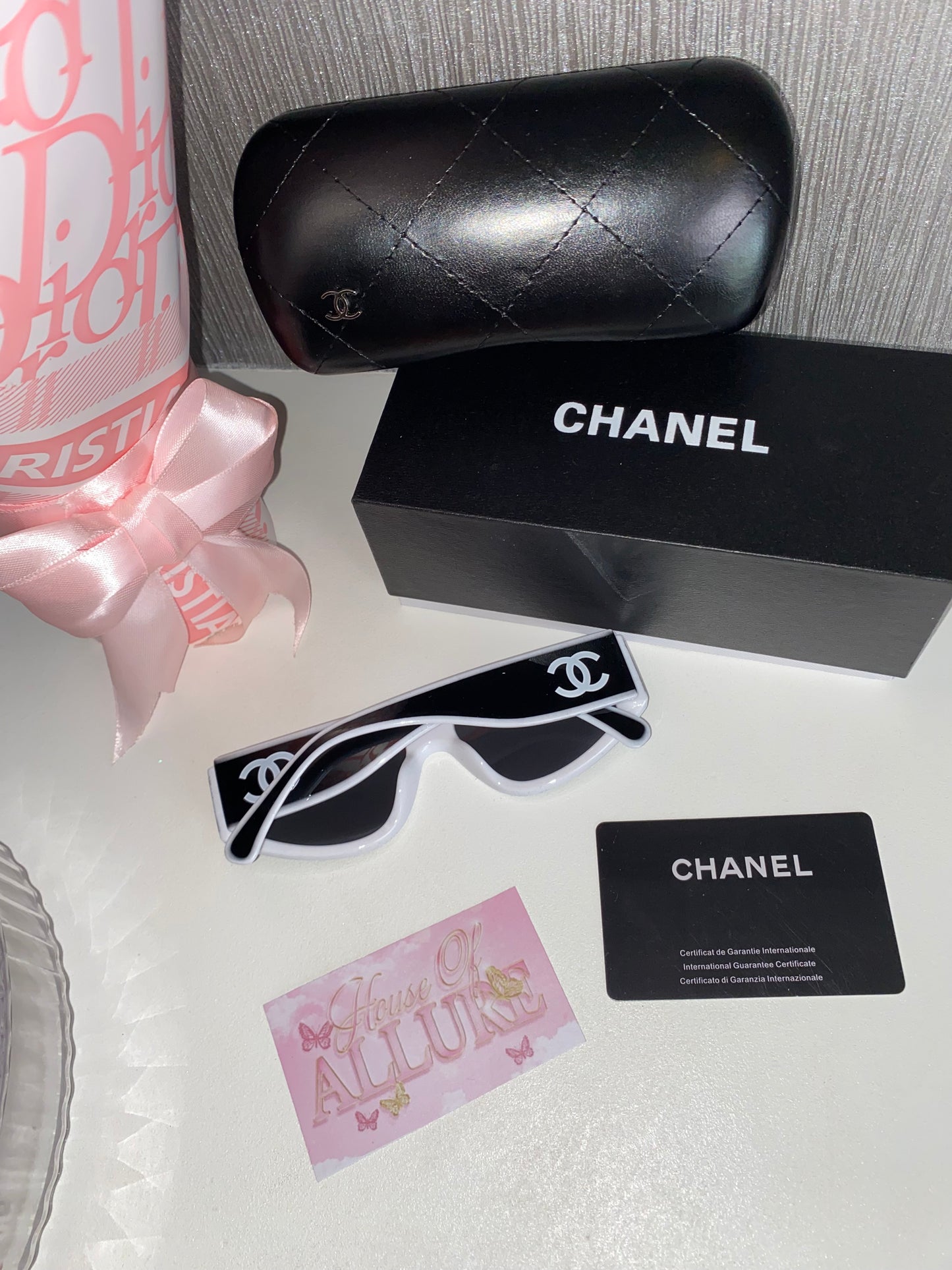 Black and White CC Sunglasses (IN STOCK)