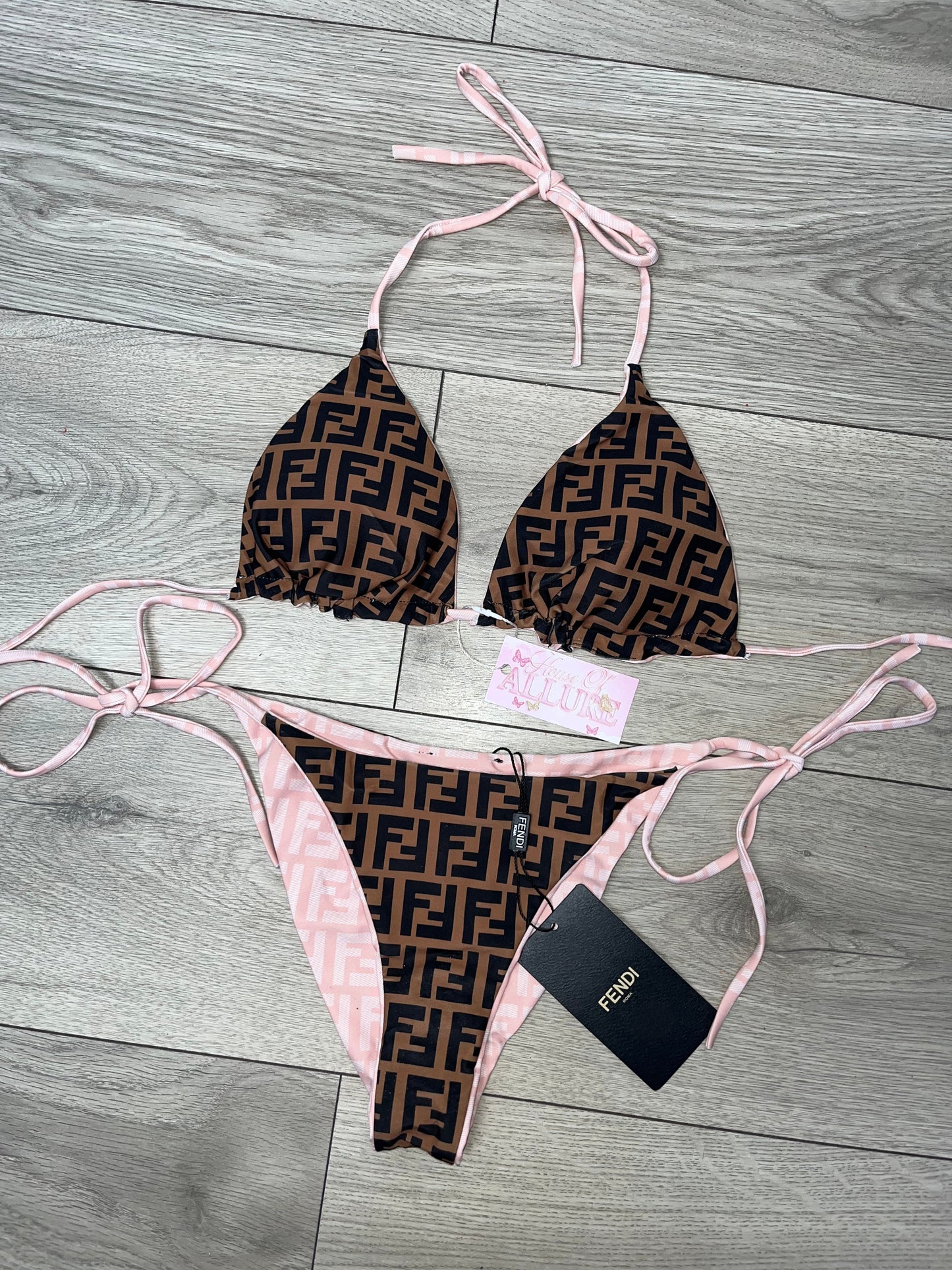 Pink FF Reversible Bikini