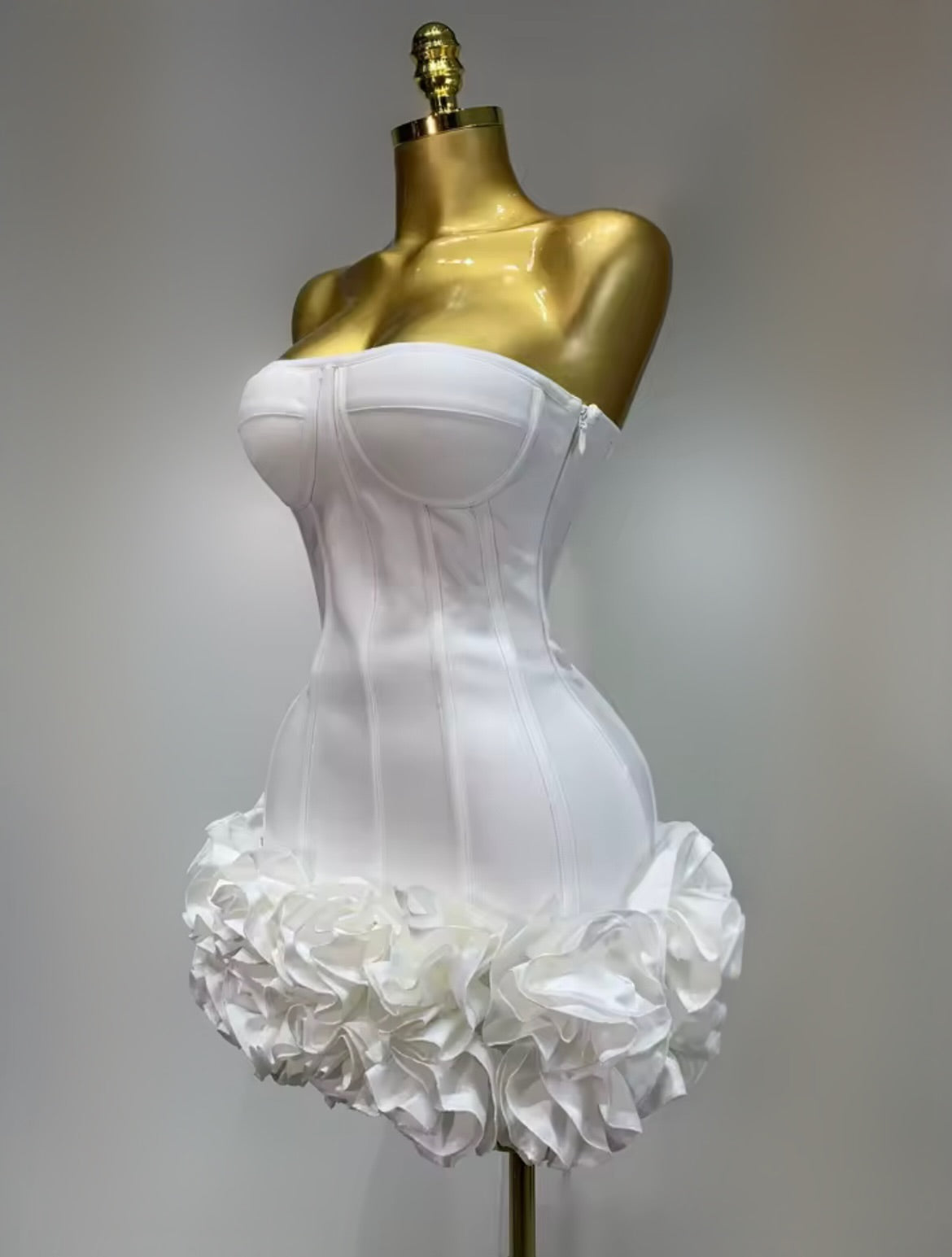 ‘ROSABELLE’ White Mini Dress