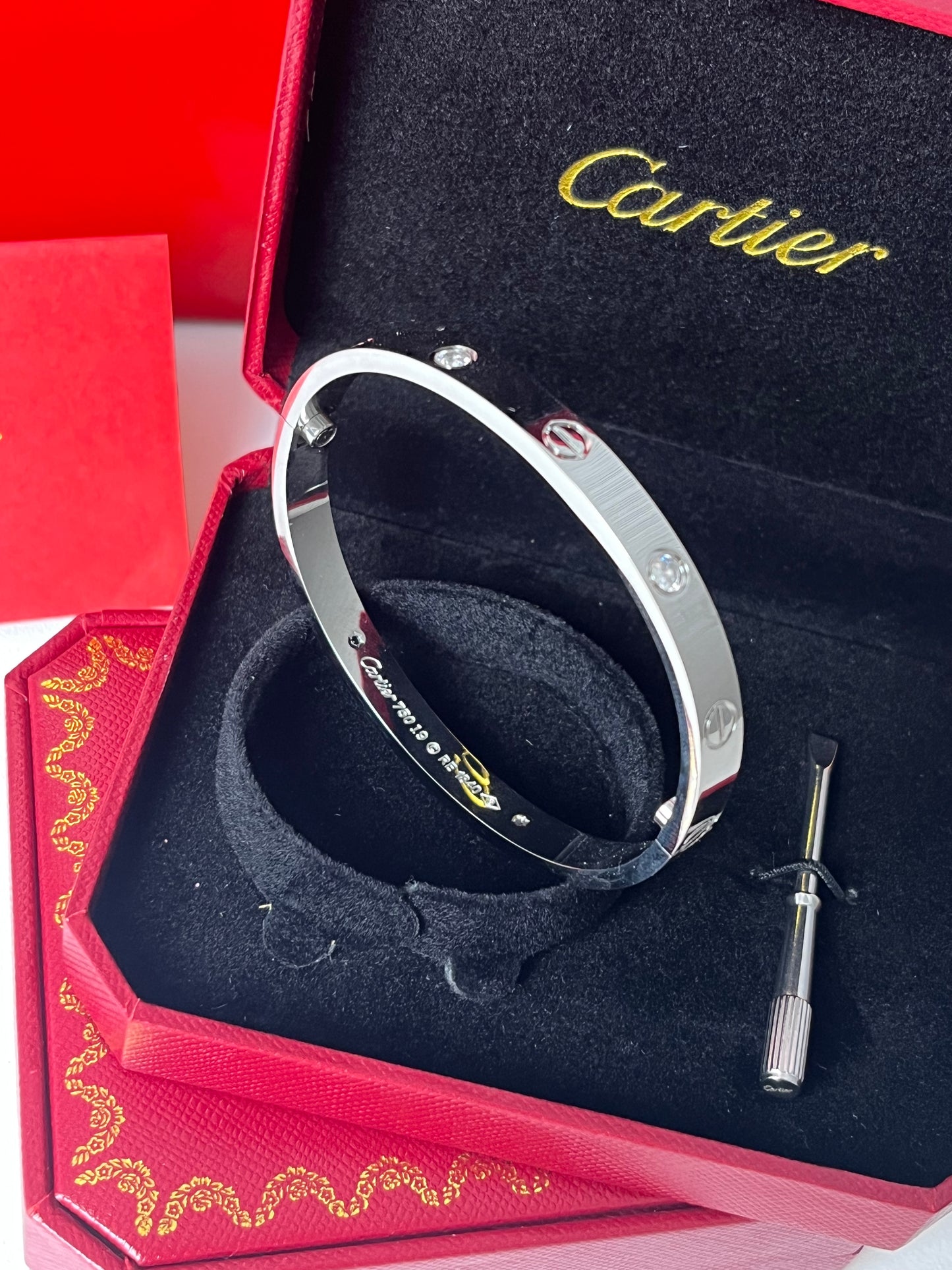 Silver C Diamanté Bangle (PRE ORDER)