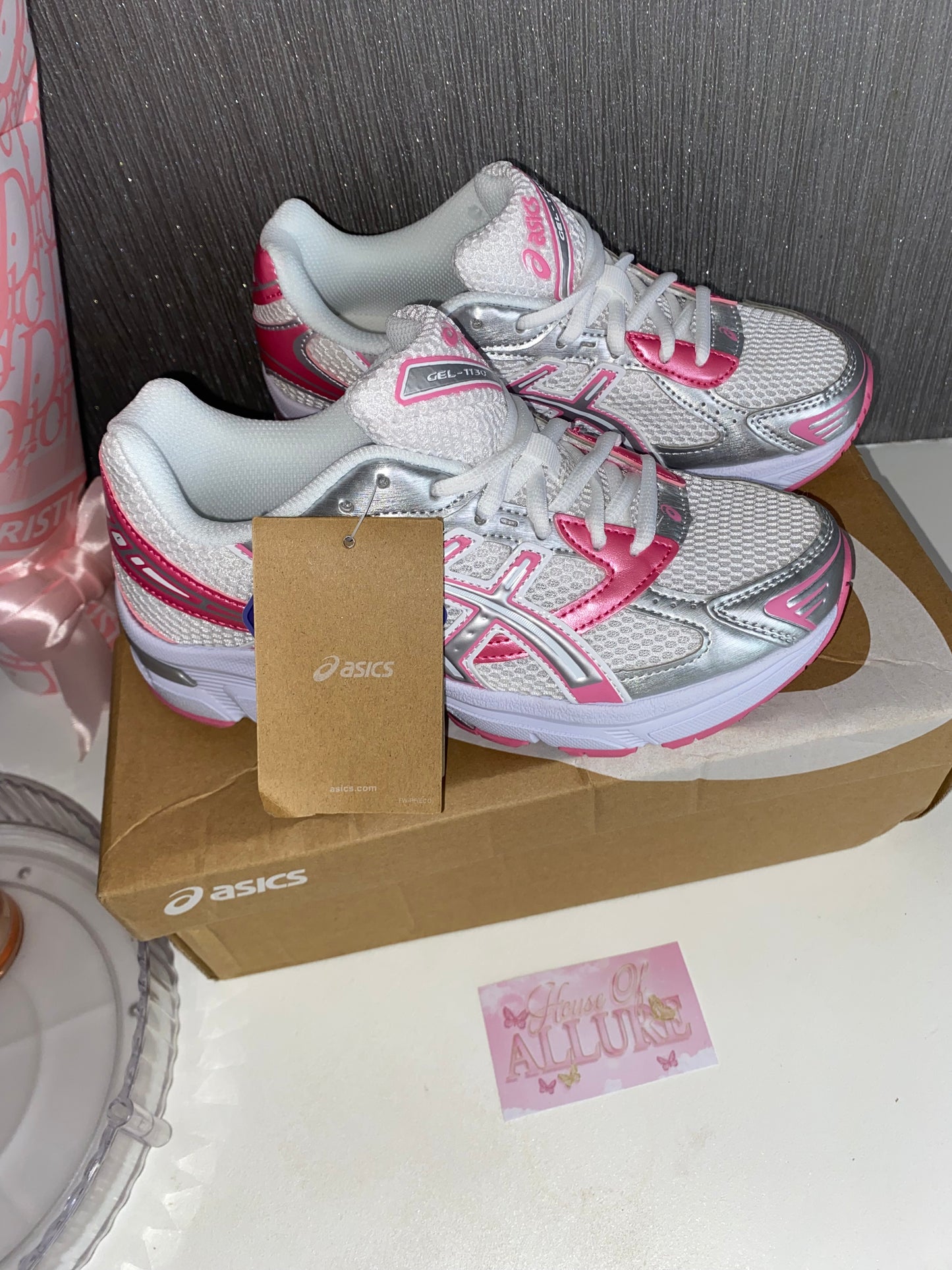 Pink and White A Trainers (PRE ORDER)