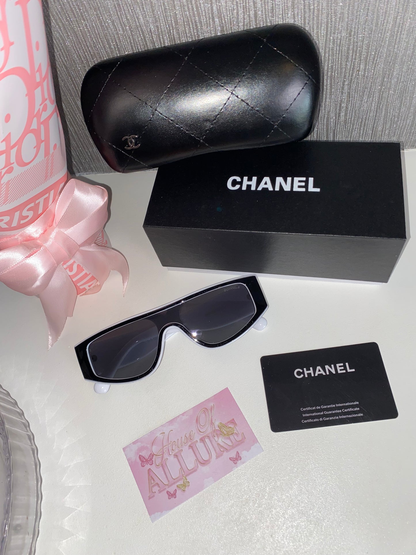 Black and White CC Sunglasses (IN STOCK)