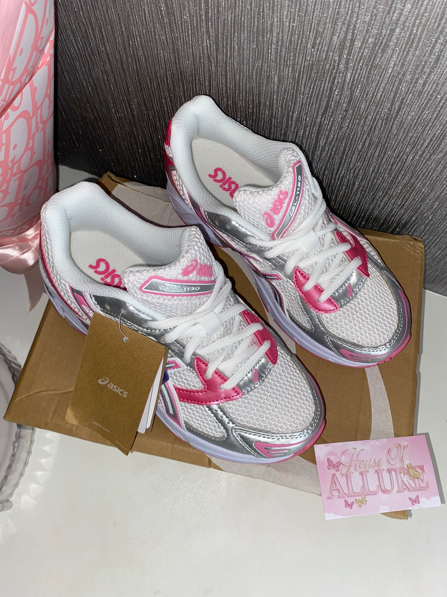 Pink and White A Trainers (PRE ORDER)