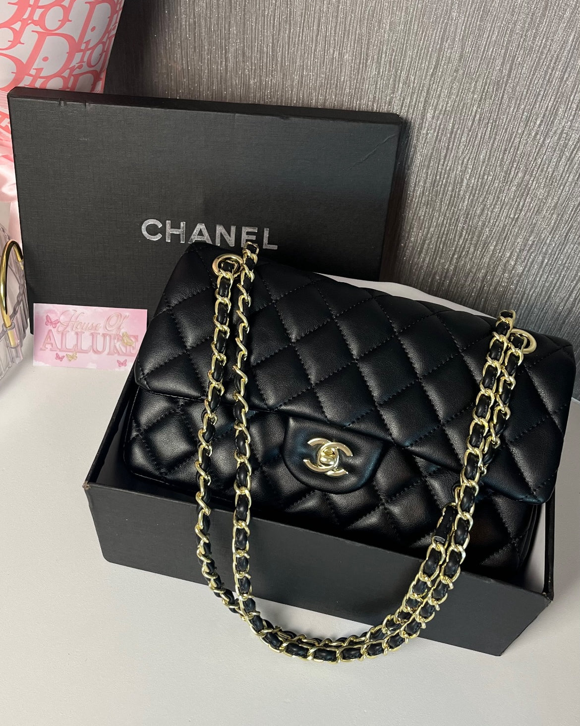 Black CC Shoulder Bag (PRE ORDER)
