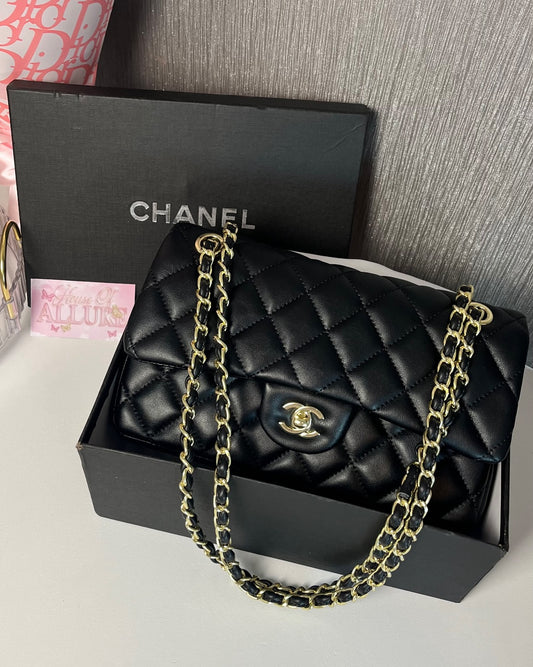 Black CC Shoulder Bag (PRE ORDER)