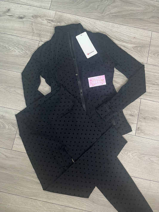 Black Spots ‘LULU’ Leggings Set (PRE ORDER)