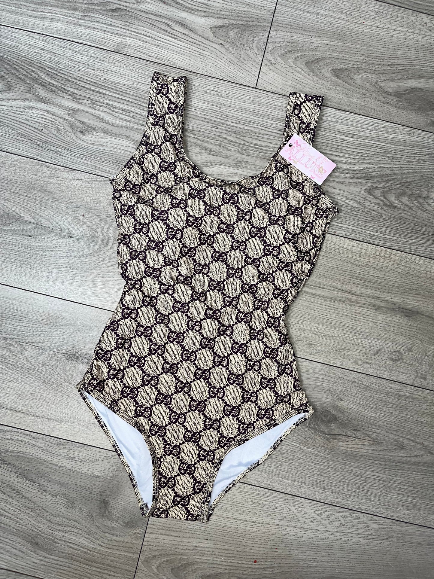 Beige G Swimsuit