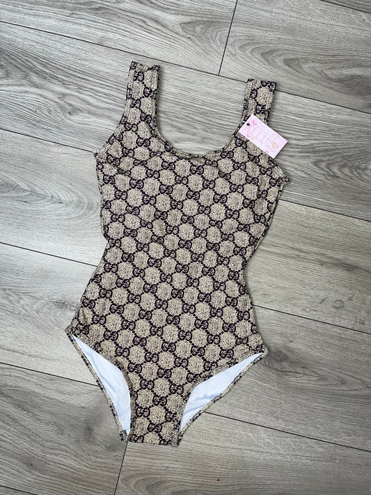 Beige G Swimsuit