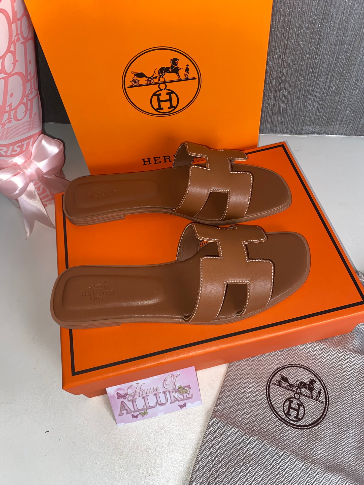 Brown H Slides (PRE ORDER)