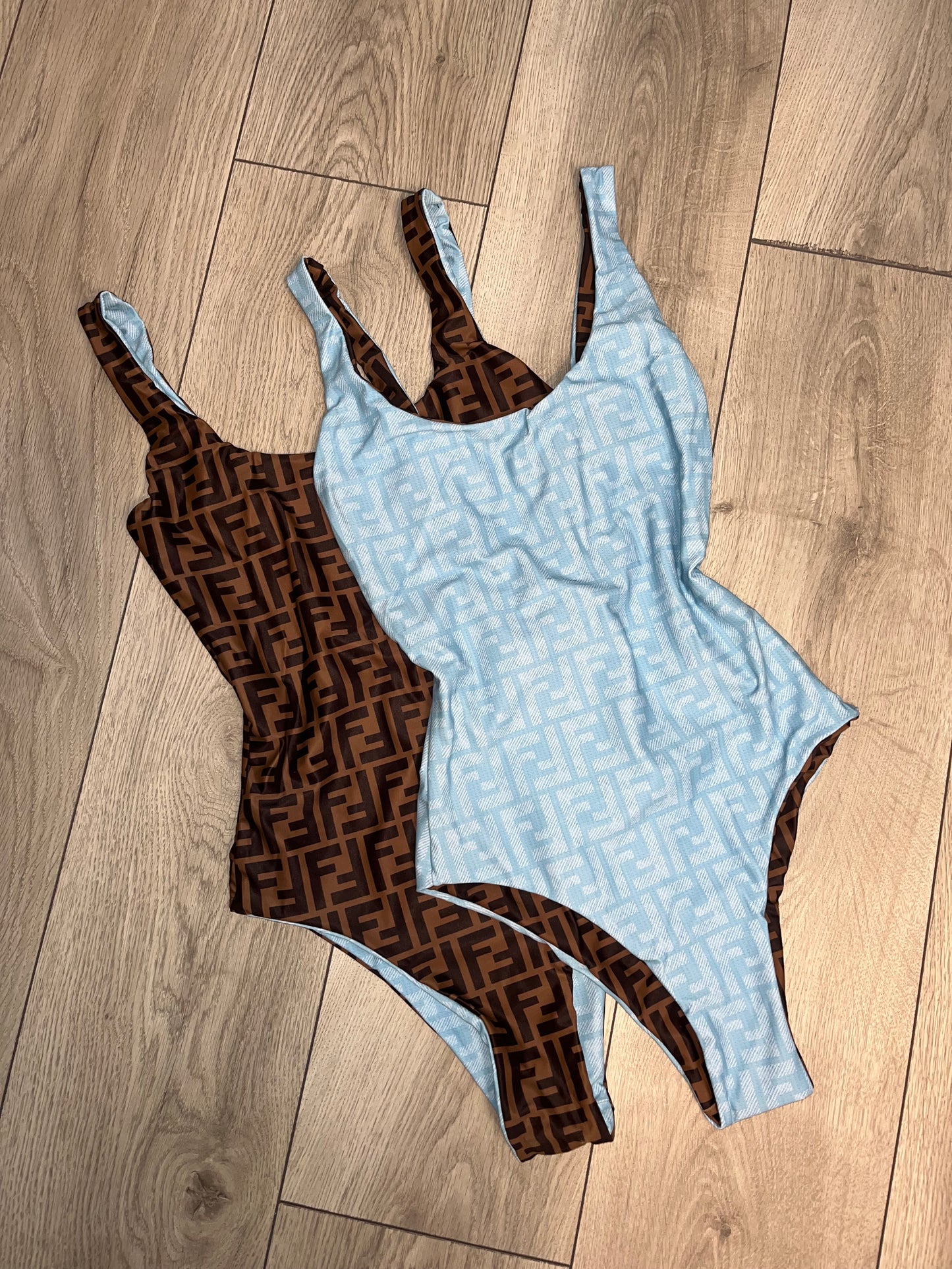 Blue FF Reversible Swimsuit (IN STOCK)