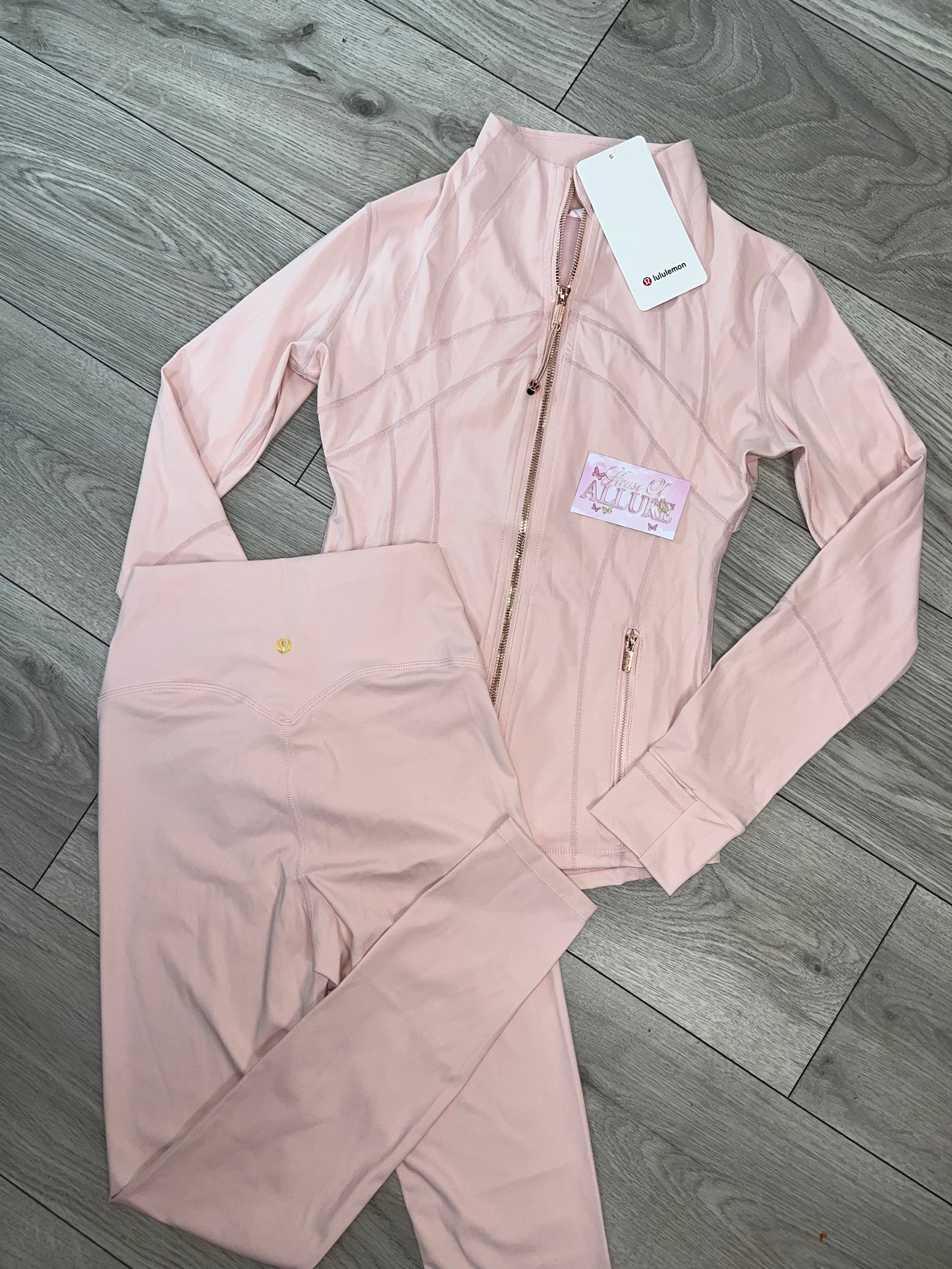 Pink ‘LULU’ Leggings Set (PRE ORDER)