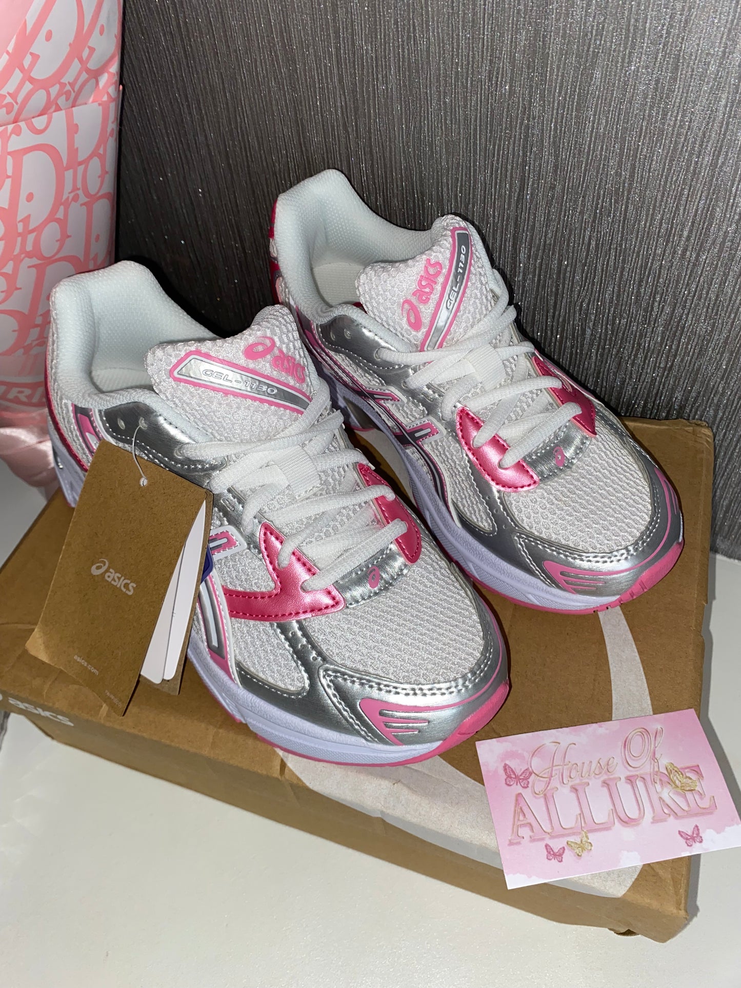 Pink and White A Trainers (PRE ORDER)