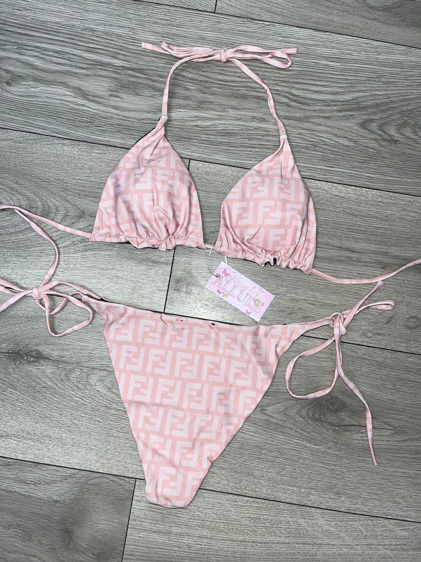 Pink FF Reversible Bikini