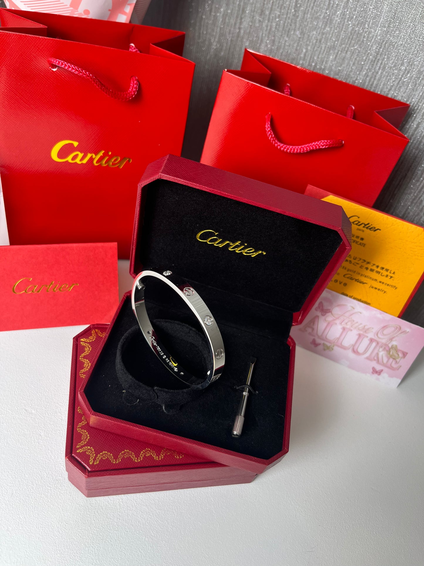 Silver C Diamanté Bangle (PRE ORDER)