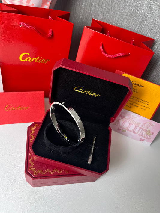 Silver C Diamanté Bangle (PRE ORDER)