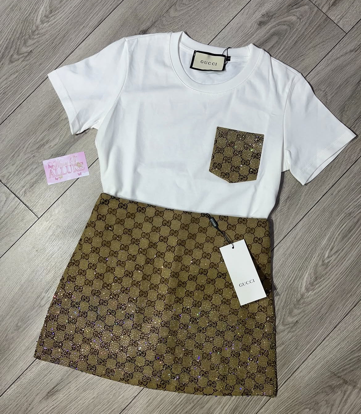 White Rhinestone G Set (PRE ORDER)