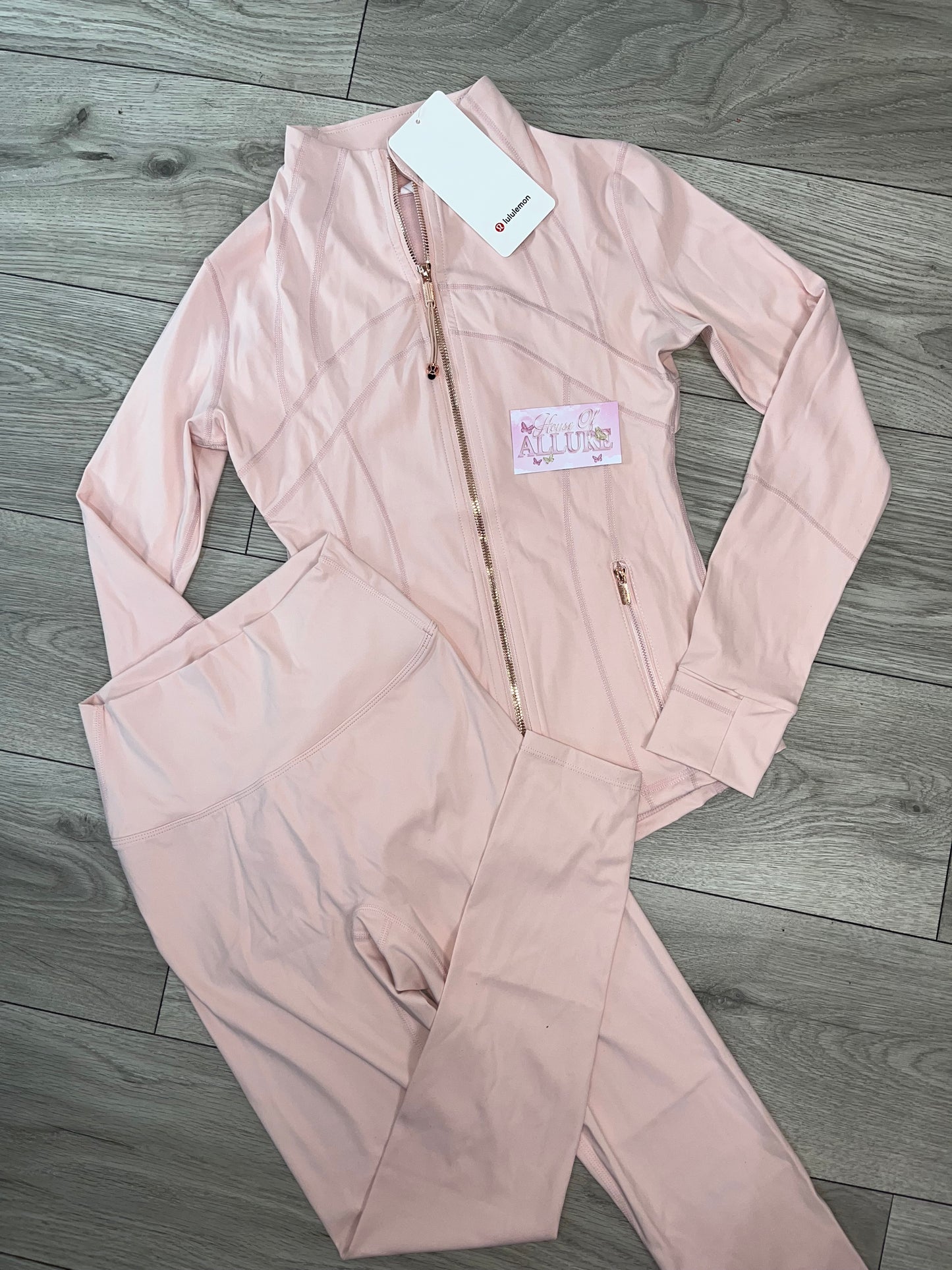 Pink ‘LULU’ Leggings Set (PRE ORDER)