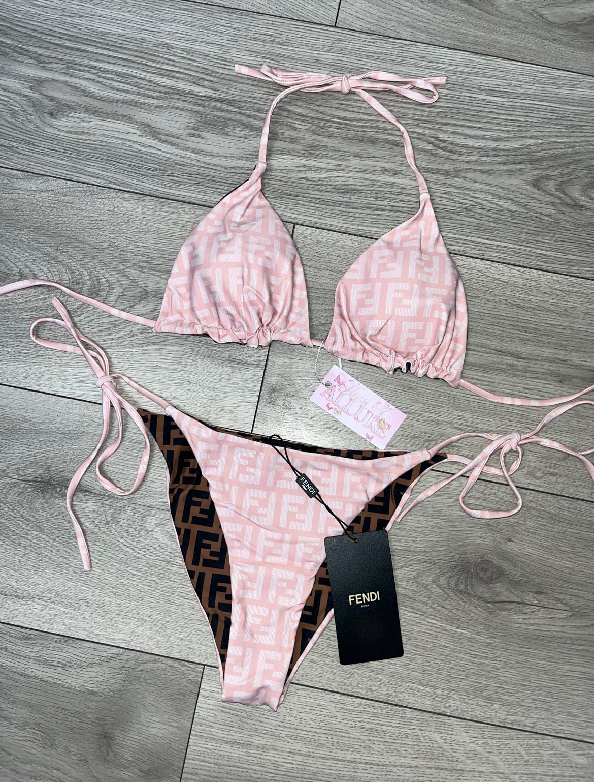 Pink FF Reversible Bikini